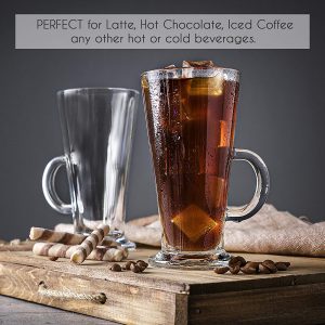 Clear glass sale hot chocolate mugs