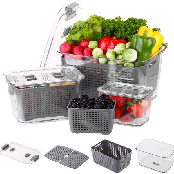 smartware Produce saver storage containers - Fresh Vegetable Fruit ...